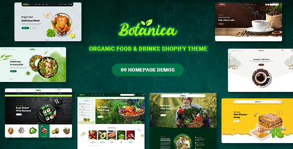 [DOWNLOAD]Botanica - Fresh Food & Drinks Shopify Theme