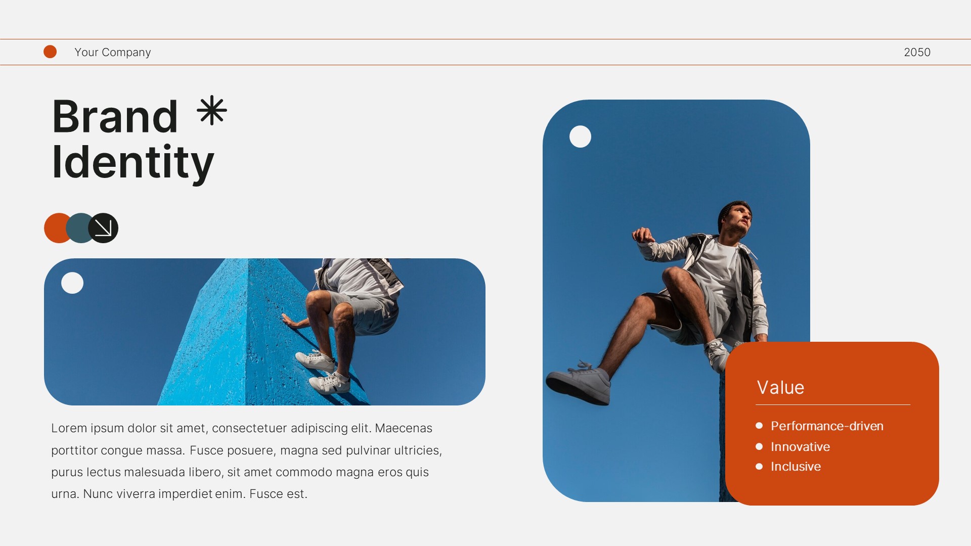 White Orange Modern Company Profile Google Slide Presentation ...