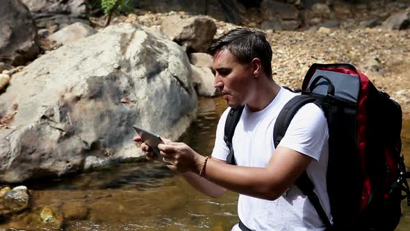 Modern backpacker Modern backpacker