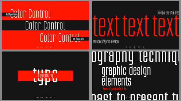 Abstract Typo Openers template preview