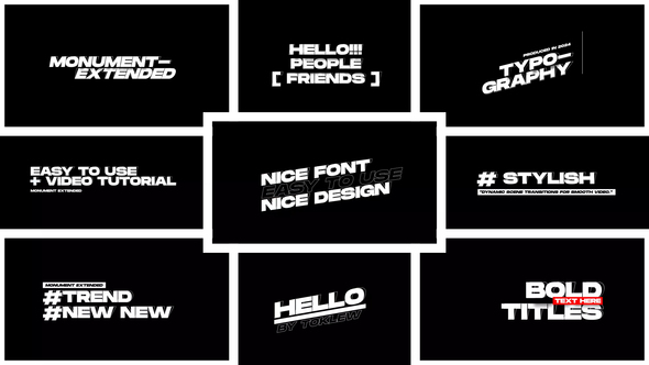 Bold Titles | After Effects Titles template preview