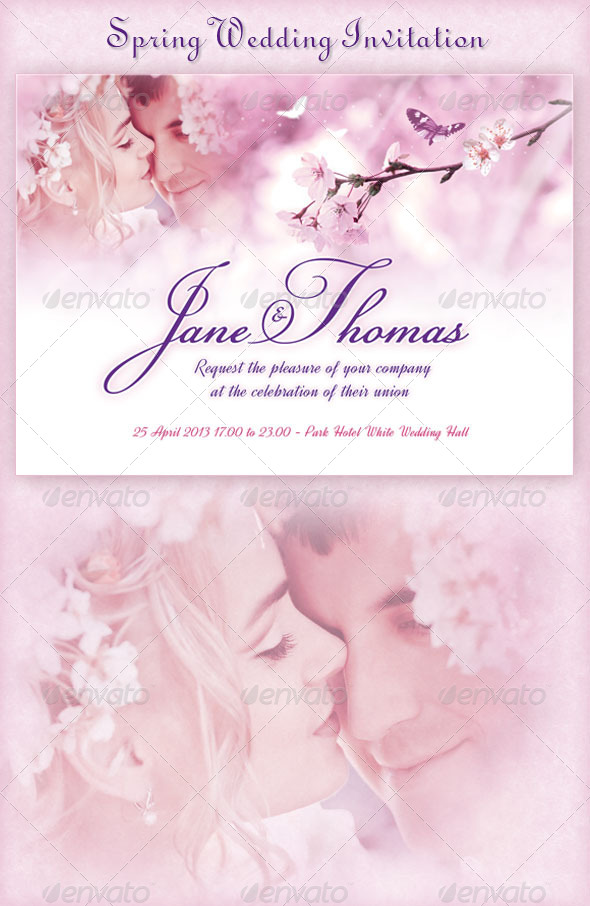 Spring Wedding Invitation - Weddings Cards & Invites