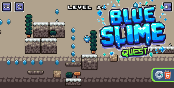 [DOWNLOAD]Blue Slime Quest - HTML5 Game (C3p)