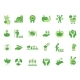 Green Set of Organic Farming Icons