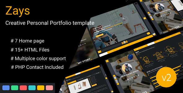 Zays - Creative Personal Portfolio Template