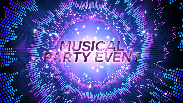 Musical Event Party Opener Titles template preview