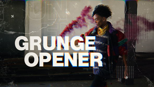 Grunge Title Opener Premiere Pro template preview