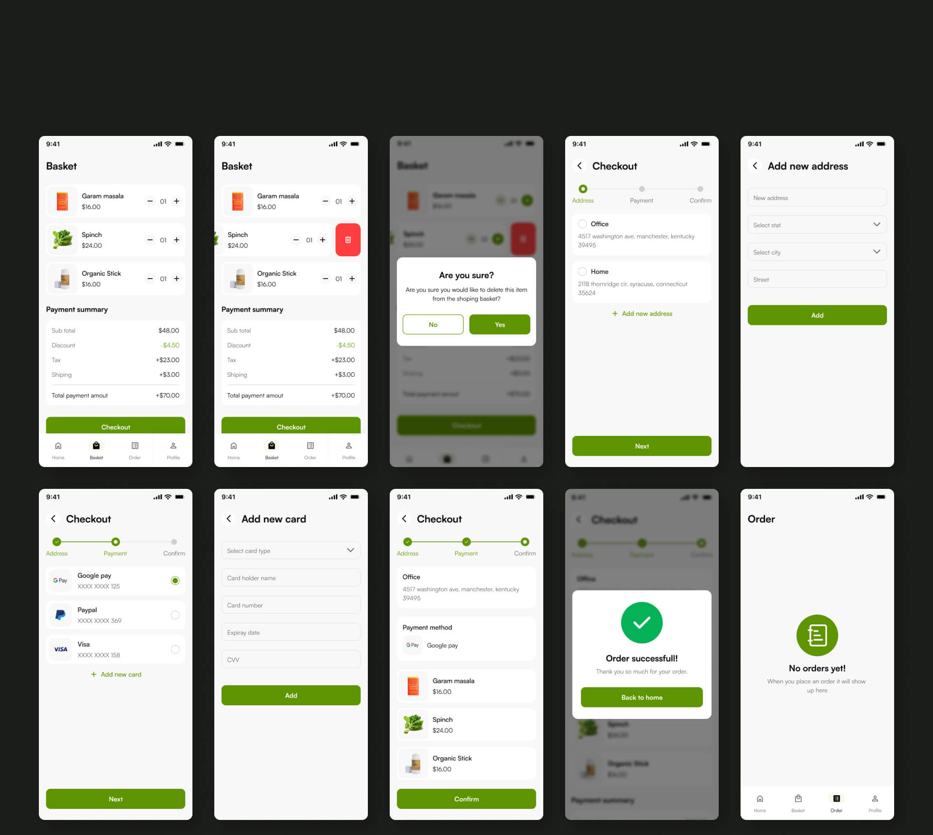 BigBasket UI template | Ecommerce App in Flutter | FreshCart App ...