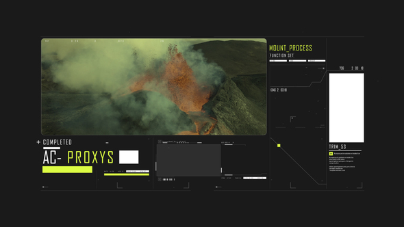 HUD Typography Screen Infographics template preview