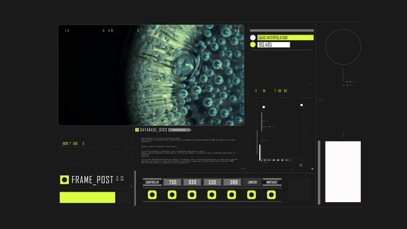 HUD Typography Medical Analysis Infographics template preview