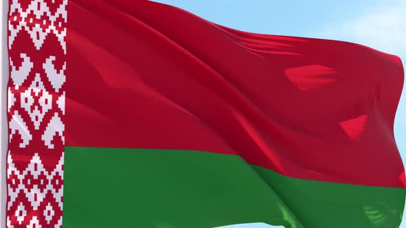 Belarus Flag Looping Background