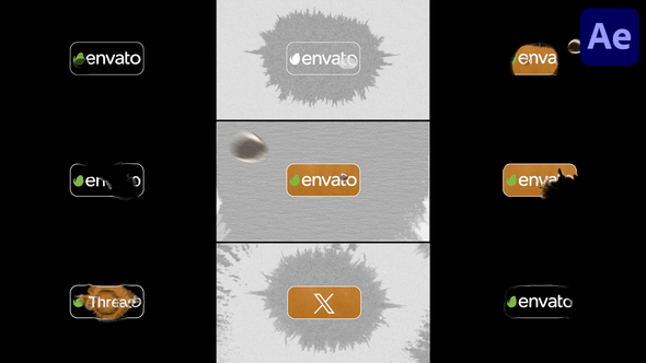 Realistic Drop Water Reveal for After Effects Elements template preview