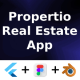 Propertio - Real Estate App ANDROID IOS FIGMA 3D Blend Icons UI Kit LifeTime Update