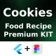 Cookies App ANDROID IOS FIGMA UI Kit Flutter Food Recipe Premium App