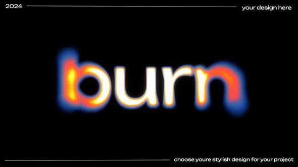 Blur Displacement Titles Titles template preview