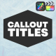 Digital Callout Titles for FCPX