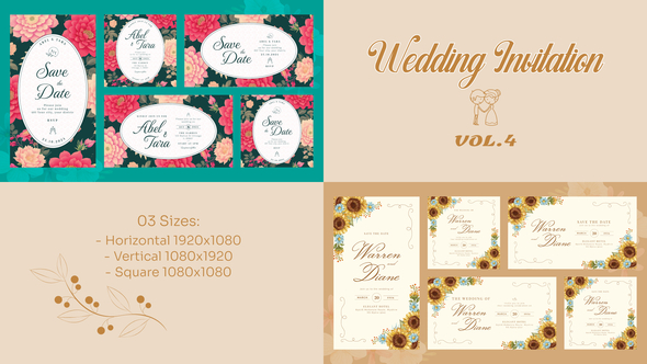 Wedding Invitation Vol.4 Openers template preview