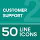Customer Support  Line Icons