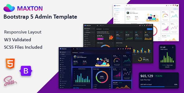 Maxton - Bootstrap 5 Admin Dashboard + Landing Page Template