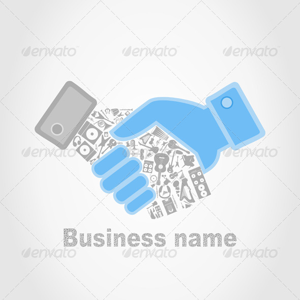 Music Hand Shake - Business Conceptual