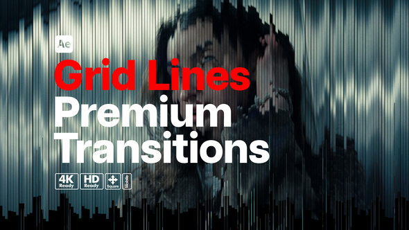 Premium Transitions Grid Lines Elements template preview