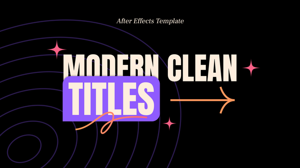 Modern Clean Titles