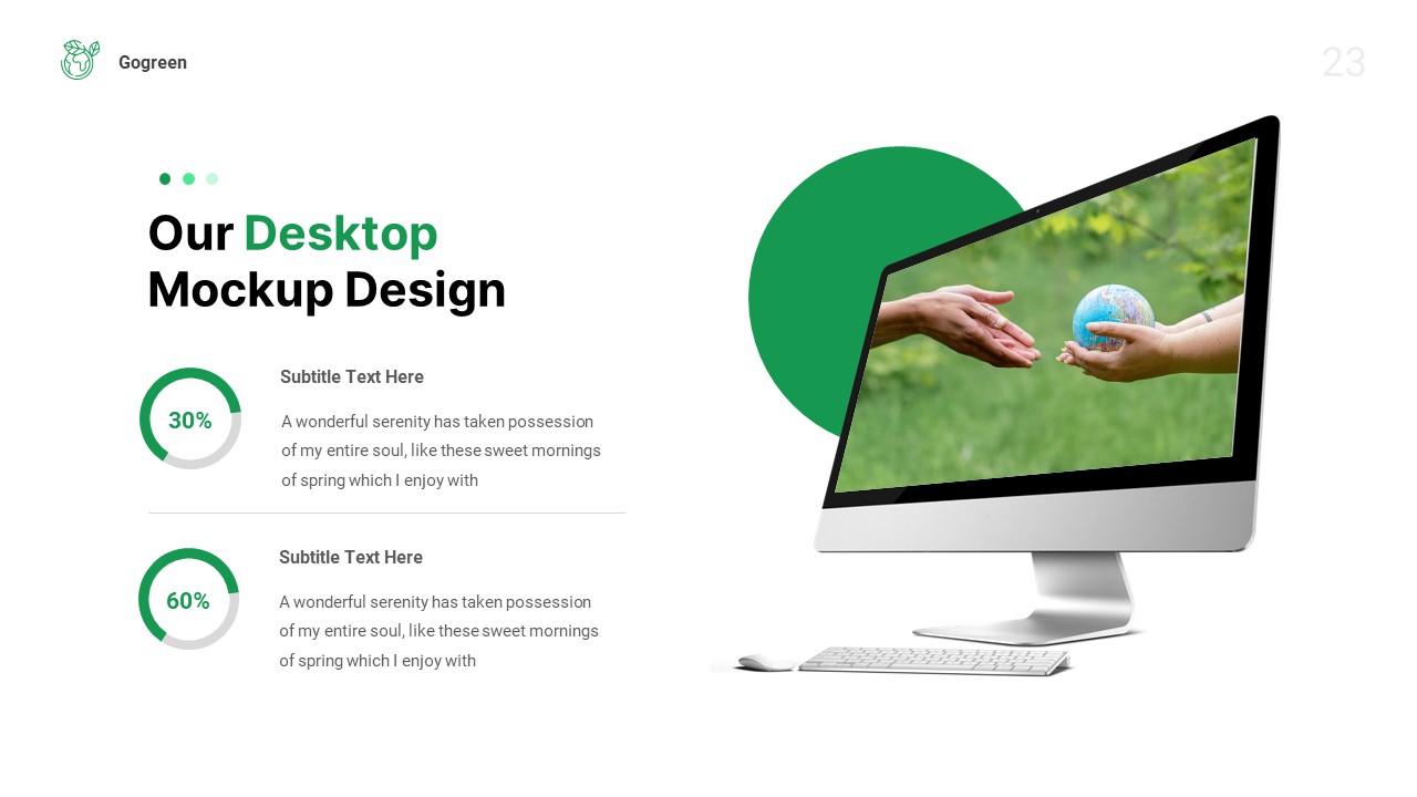 Gogreen - Environment & Ecology Keynote Template, Presentation Templates
