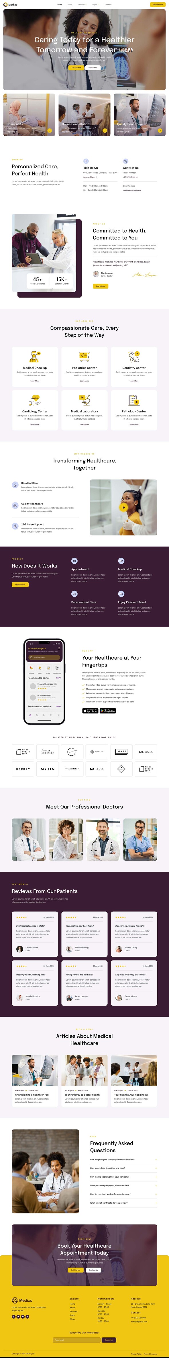 Medixo - Healthcare & Medical Services Elementor Template Kit
