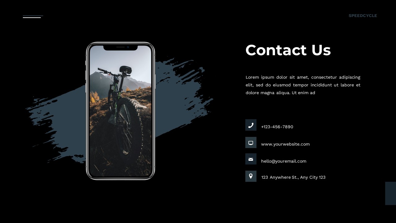 Speedcycle - Bicycle Powerpoint Templates, Presentation Templates ...