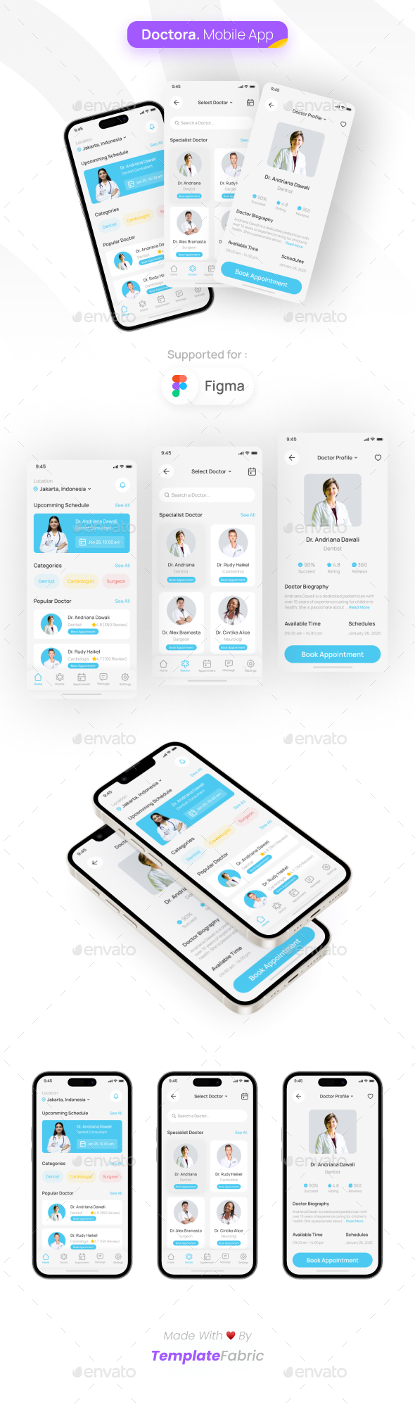 [DOWNLOAD]Doctora - Doctor Appointment Mobile App UI Kit
