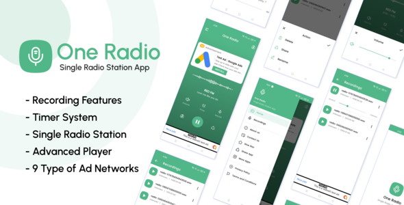 [DOWNLOAD]OneRadio - Single Live Radio Streaming app with Admob