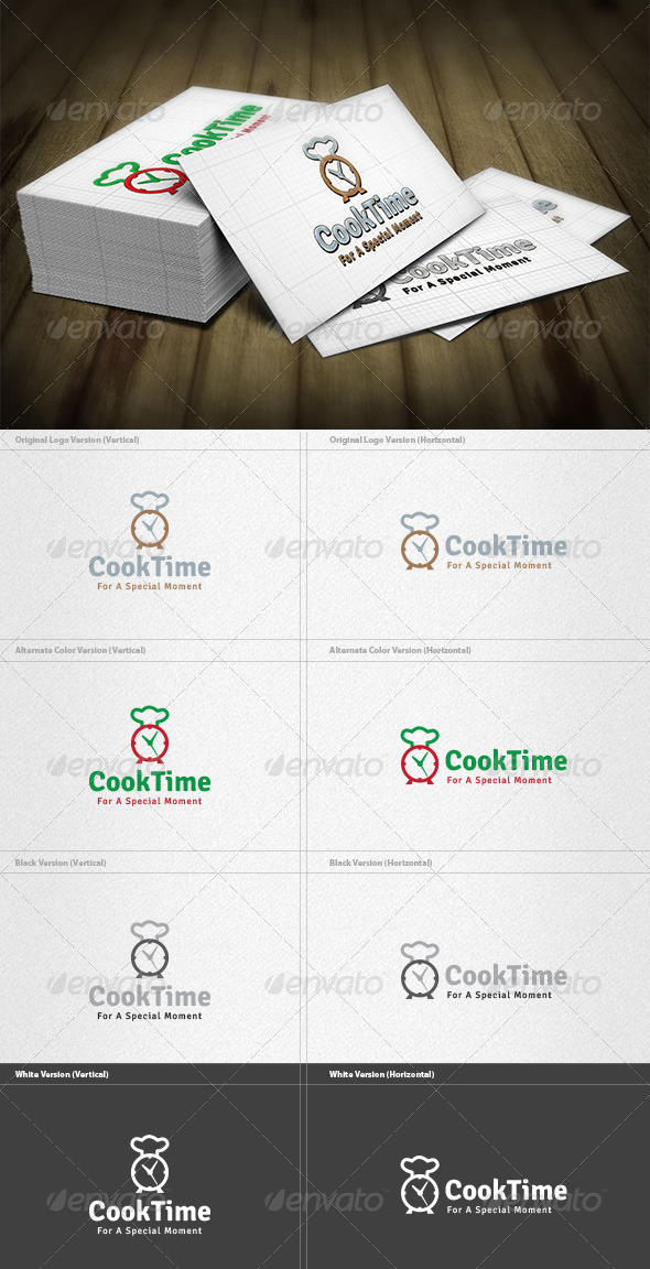 Cook Time Logo - Food Logo Templates