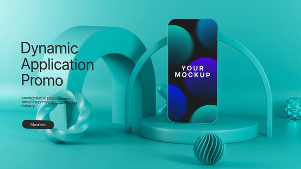 Dynamic Phone Application Promo Product Promo template preview