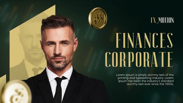 Finance Corporate Slideshow (MOGRT) Premiere Pro template preview