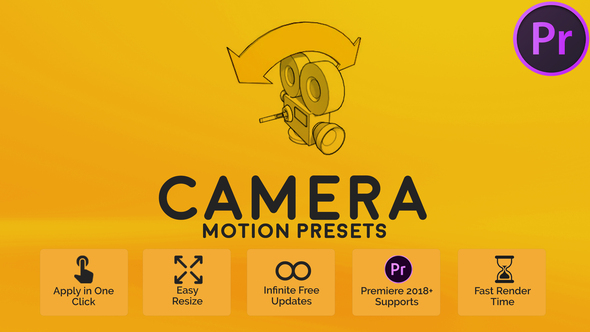Camera Motion Presets for Premiere Pro Premiere Pro template preview