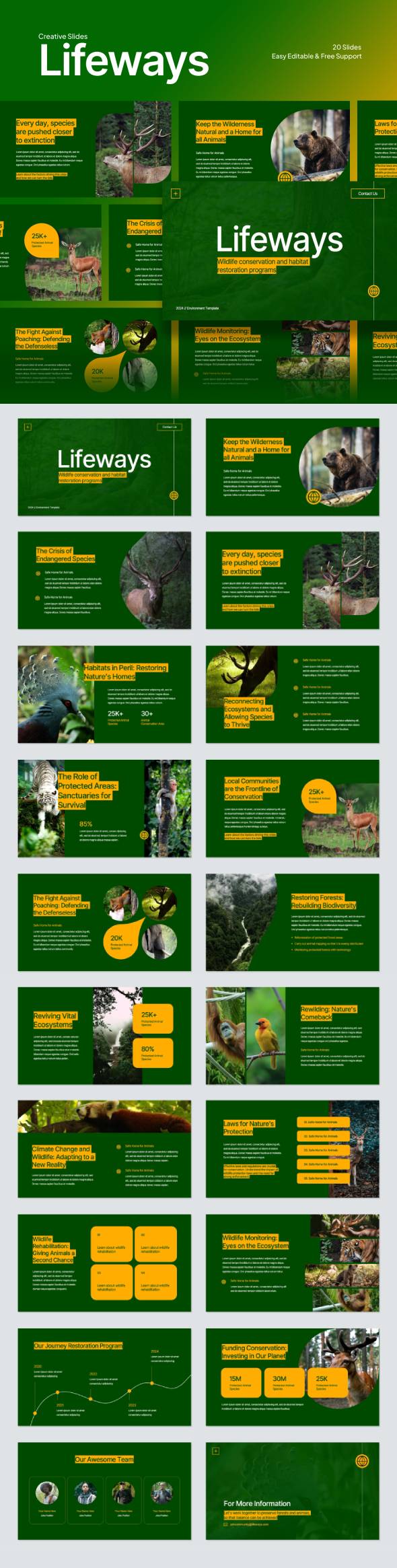 [DOWNLOAD]Forest & Animal Conservation Google Slides
