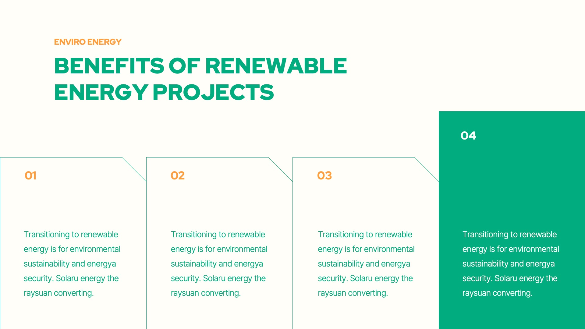 Enviro - Renewable Energy Keynote Template, Presentation Templates