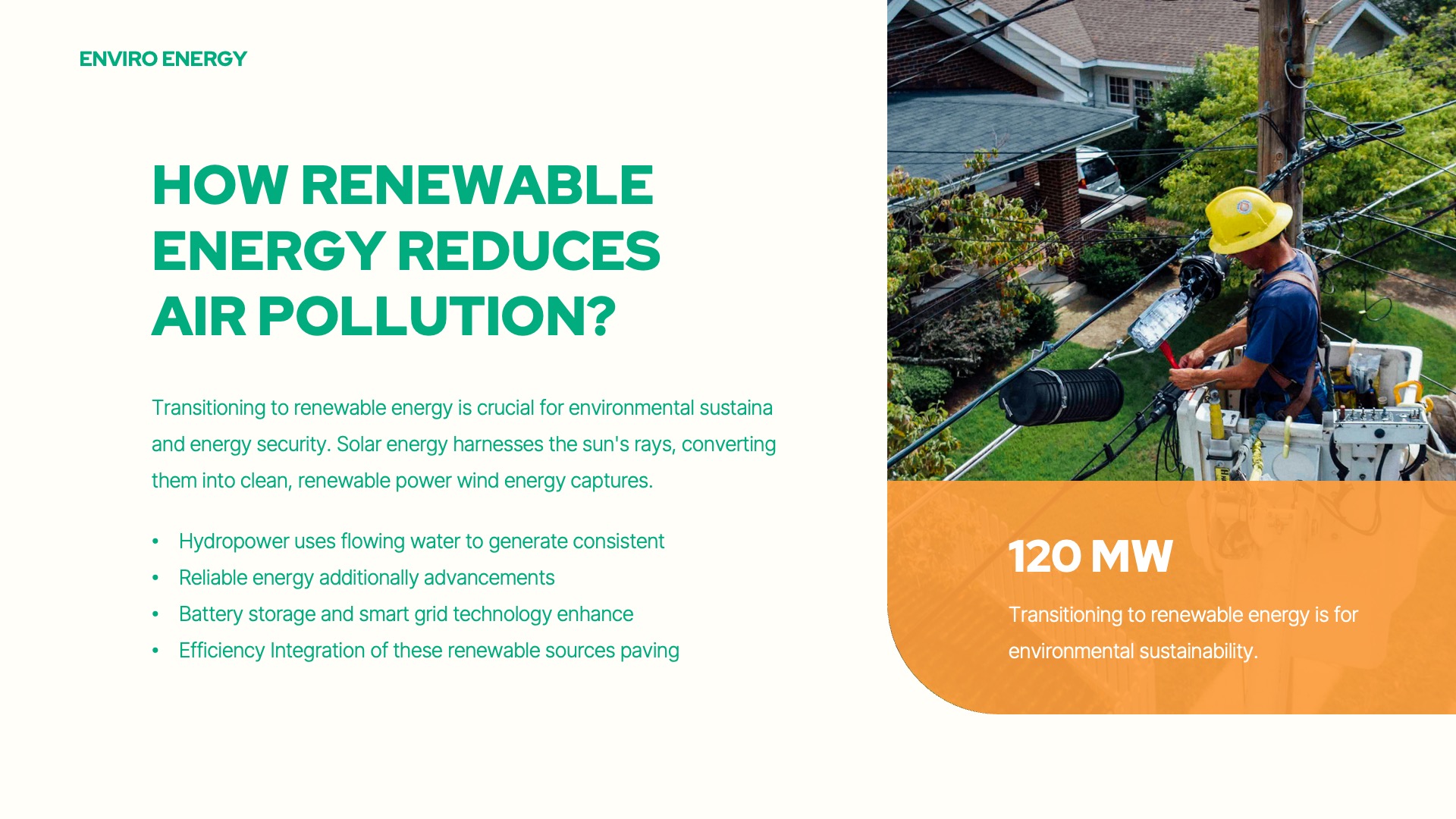 Enviro - Renewable Energy Keynote Template, Presentation Templates
