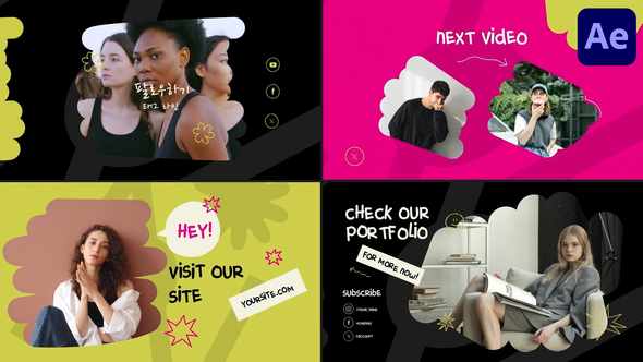 Youtube Slides | After Effects Openers template preview