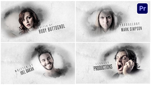 Ink Titles Premiere Pro template preview