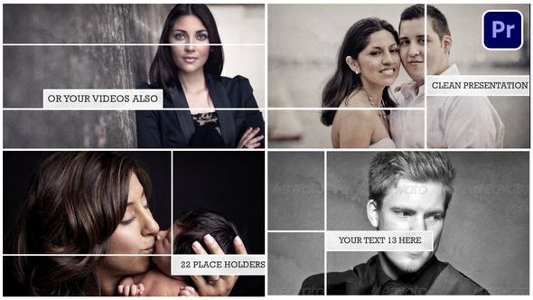 Lovely Slides Premiere Pro template preview