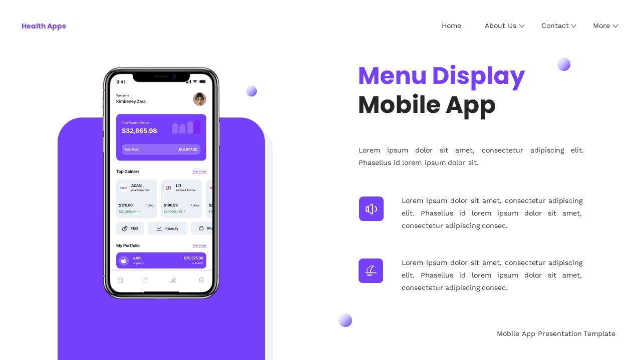 Health Apps - Mobile App Keynote Templates, Presentation Templates