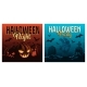Halloween Scary Posters with Sinister Pumpkins