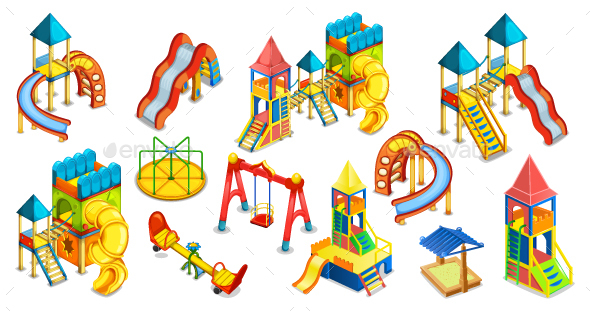 [DOWNLOAD]Kids Playground Set. Equipment for Playing