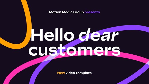 Colorful Typography Intro Openers template preview