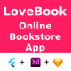Book Store App UI Kit Flutter XD Sketch FREE Life Time Update Love Book