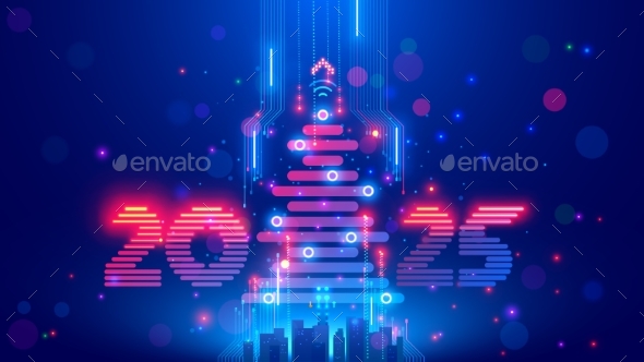 [DOWNLOAD]Christmas Poster with Christmas Tree Digits 2025