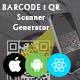 React native barcode and QR scanner and generator