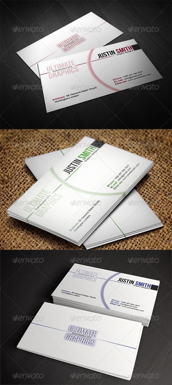 Clear variety business card - Business Cards Print Templates
