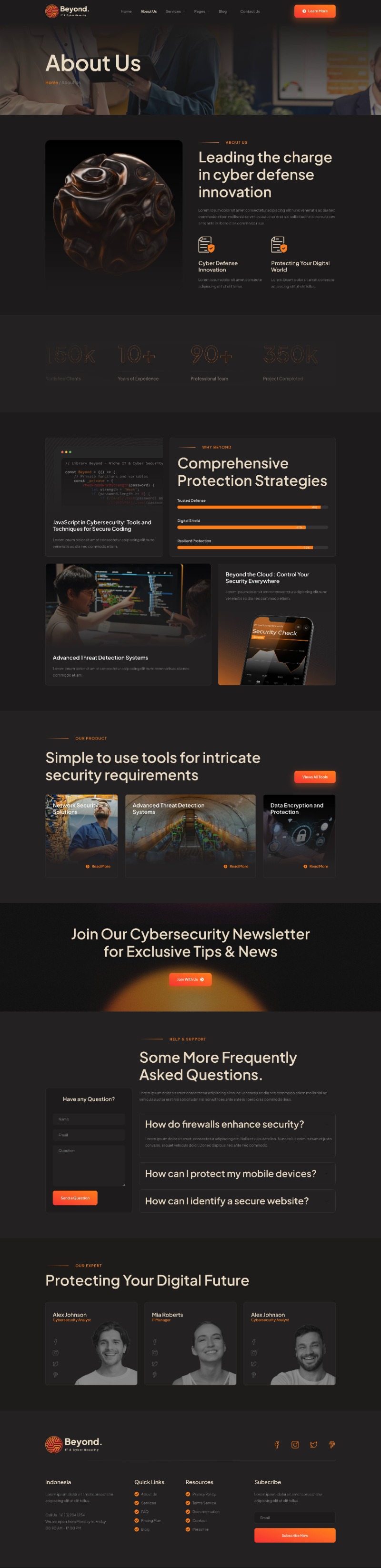 Beyond - IT & Cyber Security Elementor Template Kit by Rometheme ...